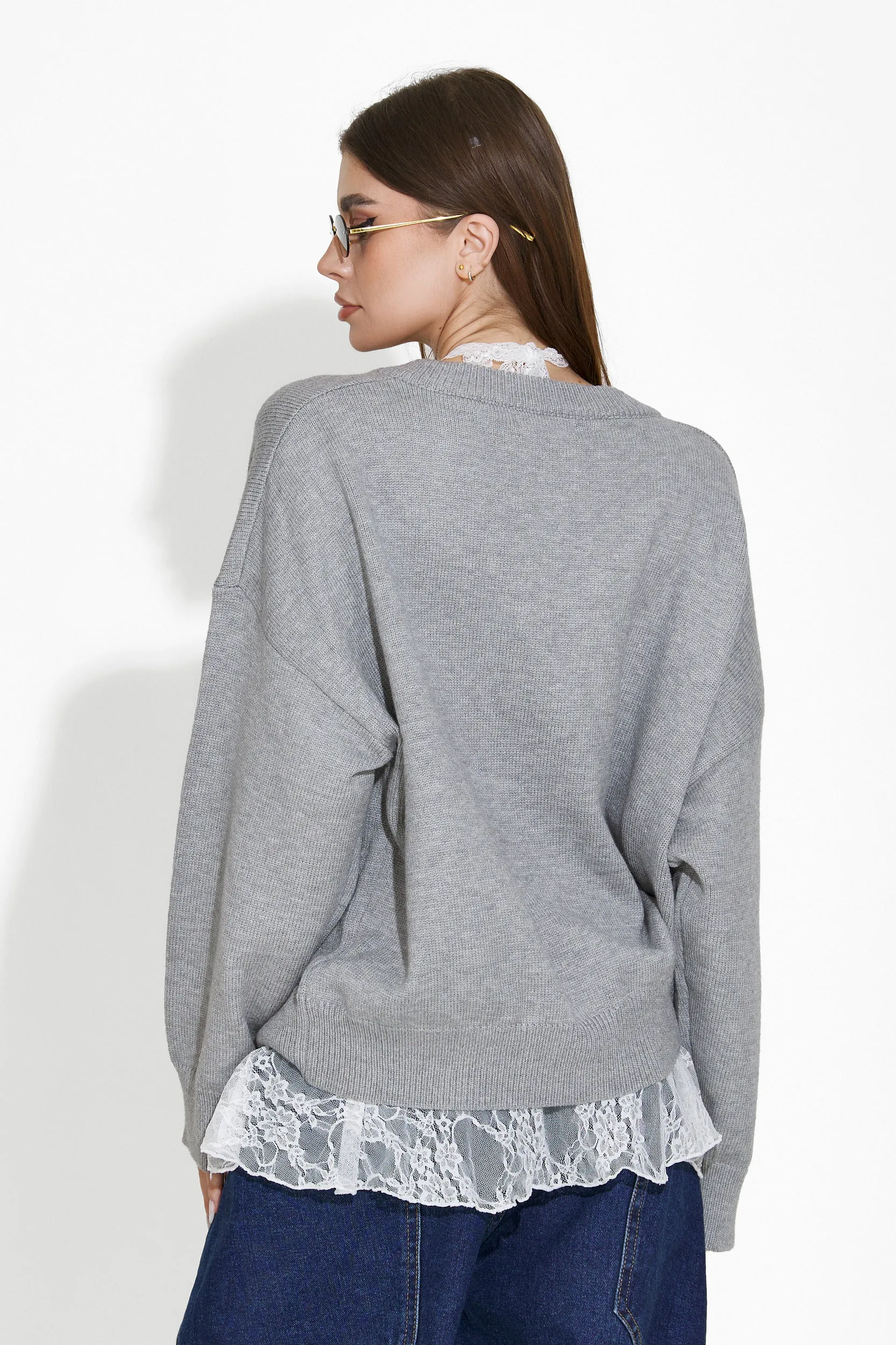 Pulover dama casual gri Emetha Bogas sold by bogas product image thumbnail 2