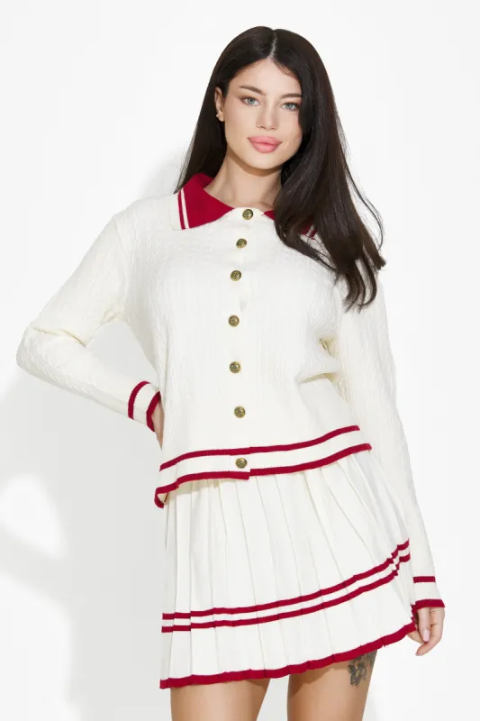 Compleu cu fusta casual alb Holy Bogas sold by bogas