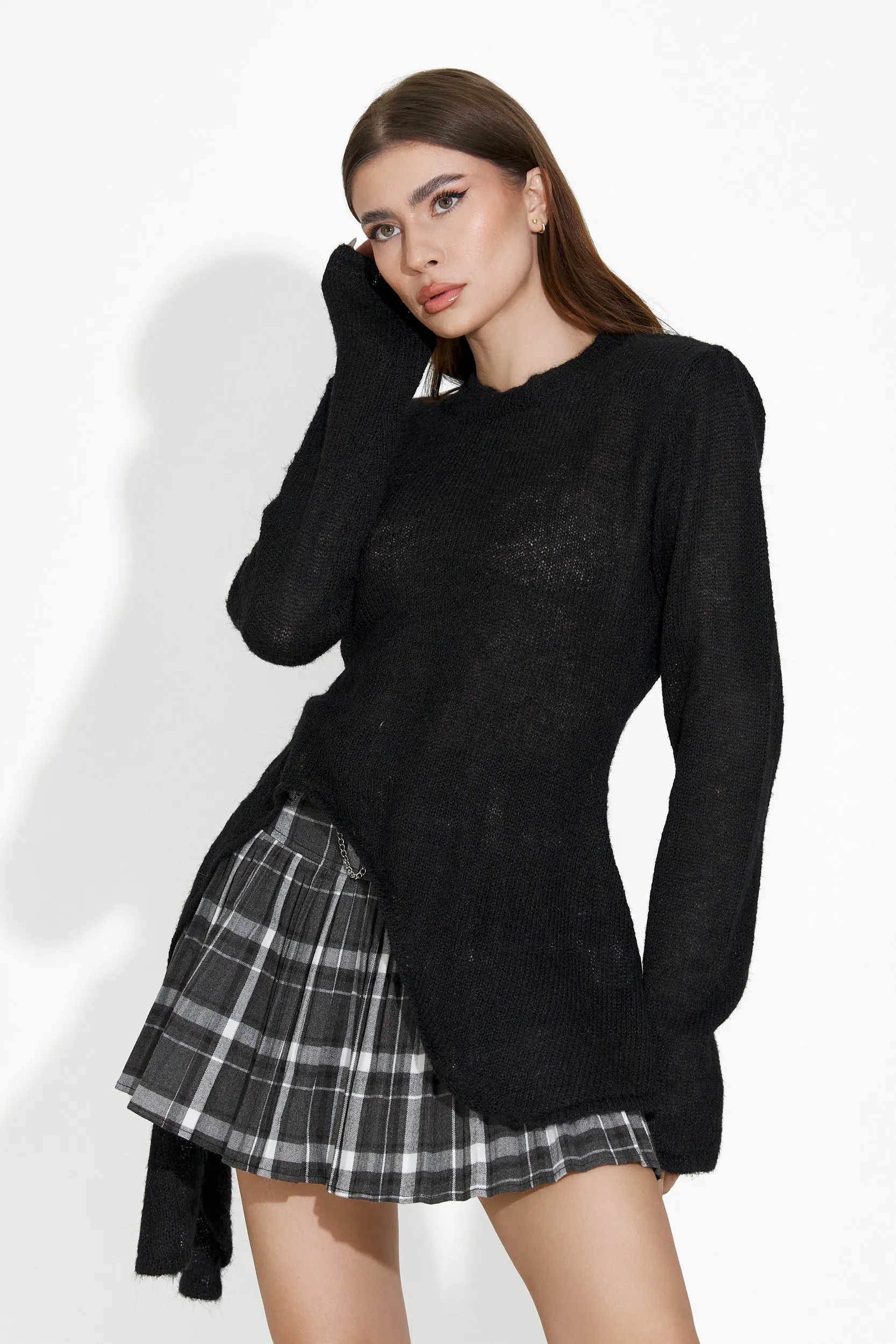 Pulover dama casual negru Aleisa Bogas sold by bogas product image thumbnail 3