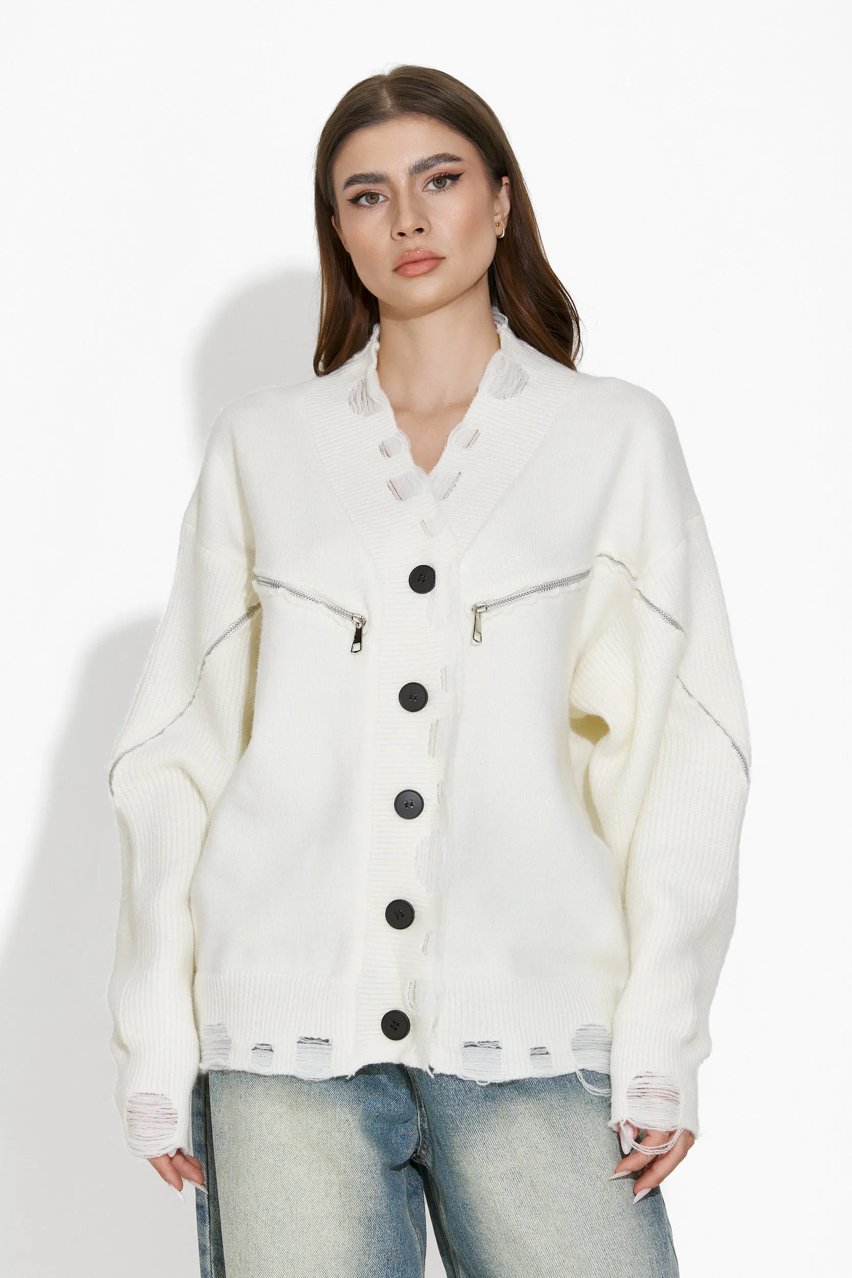 Pulover dama casual alb Doneta Bogas sold by bogas product image thumbnail 4