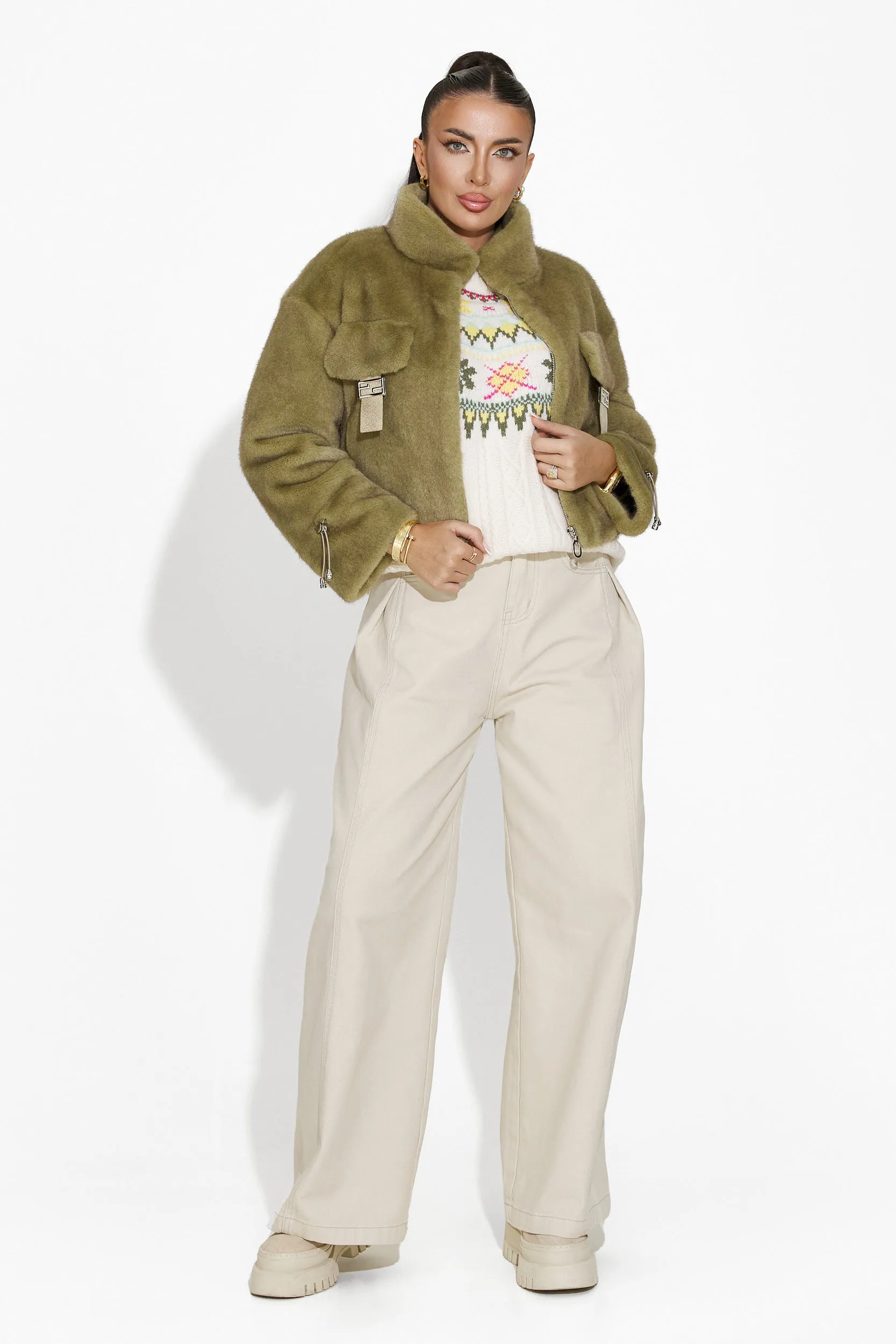 Pulover dama casual bej Delois Bogas sold by bogas product image thumbnail 3