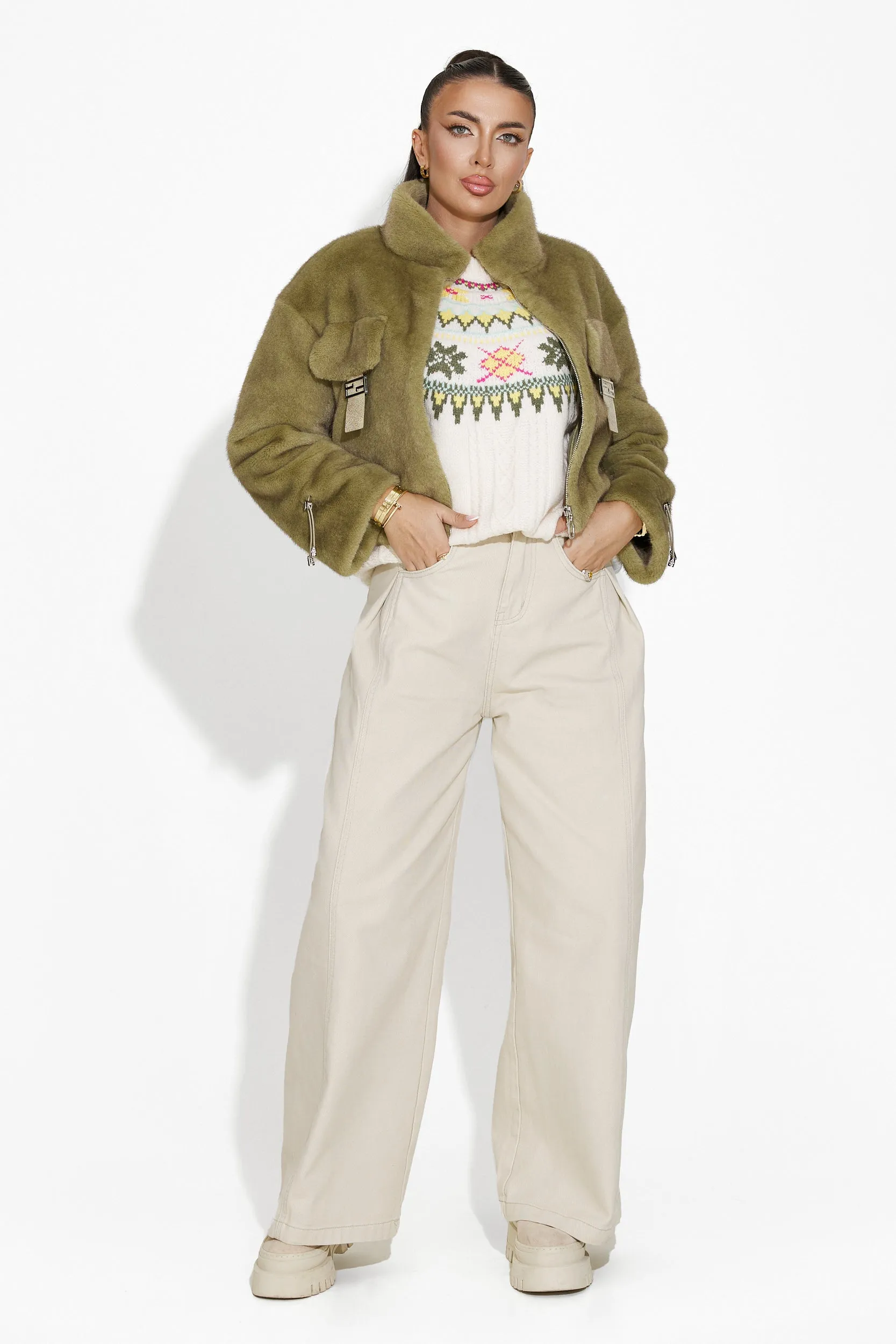 Pulover dama casual bej Delois Bogas sold by bogas product image thumbnail 5