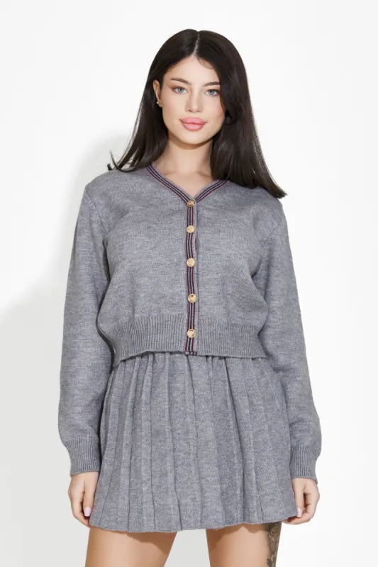 Compleu cu fusta gri Zenica Bogas sold by bogas