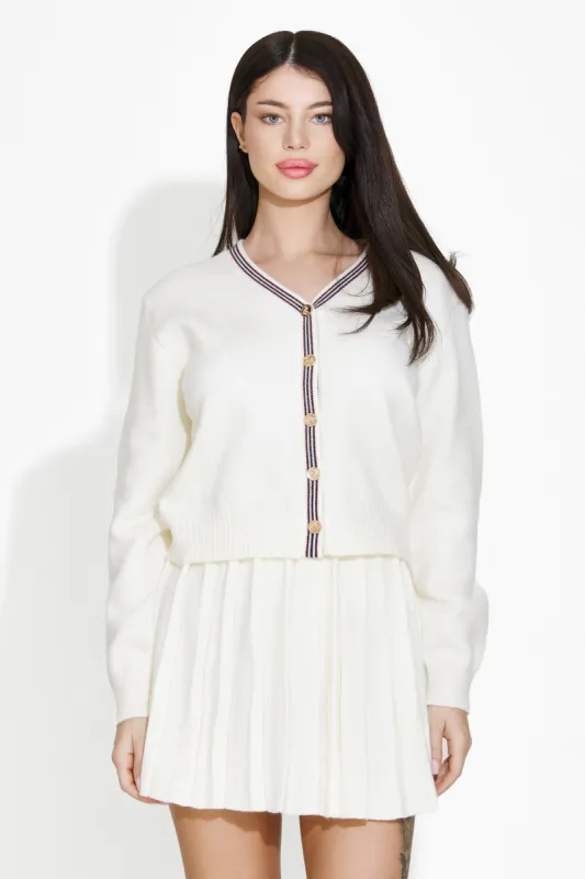 Compleu cu fusta alb Zenica Bogas sold by bogas