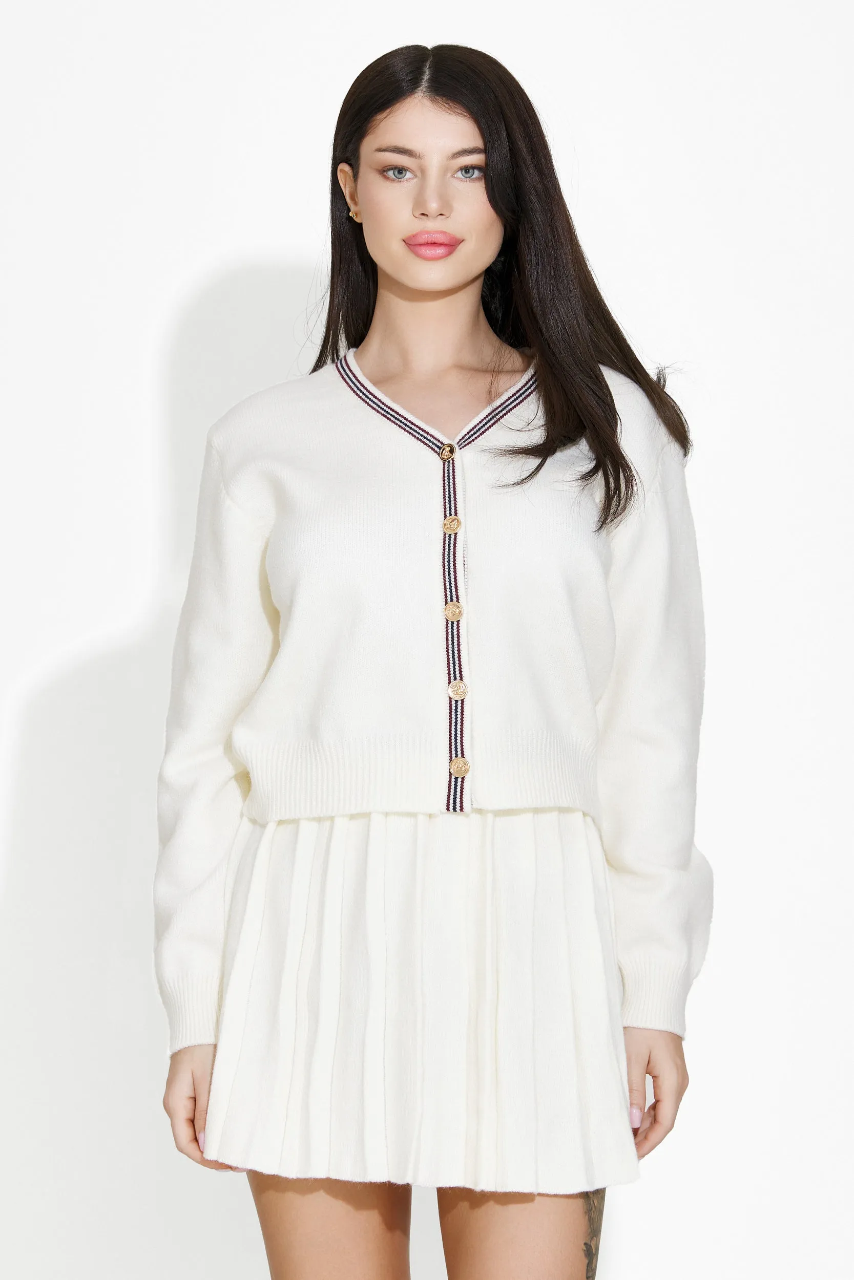 Compleu cu fusta alb Zenica Bogas sold by bogas