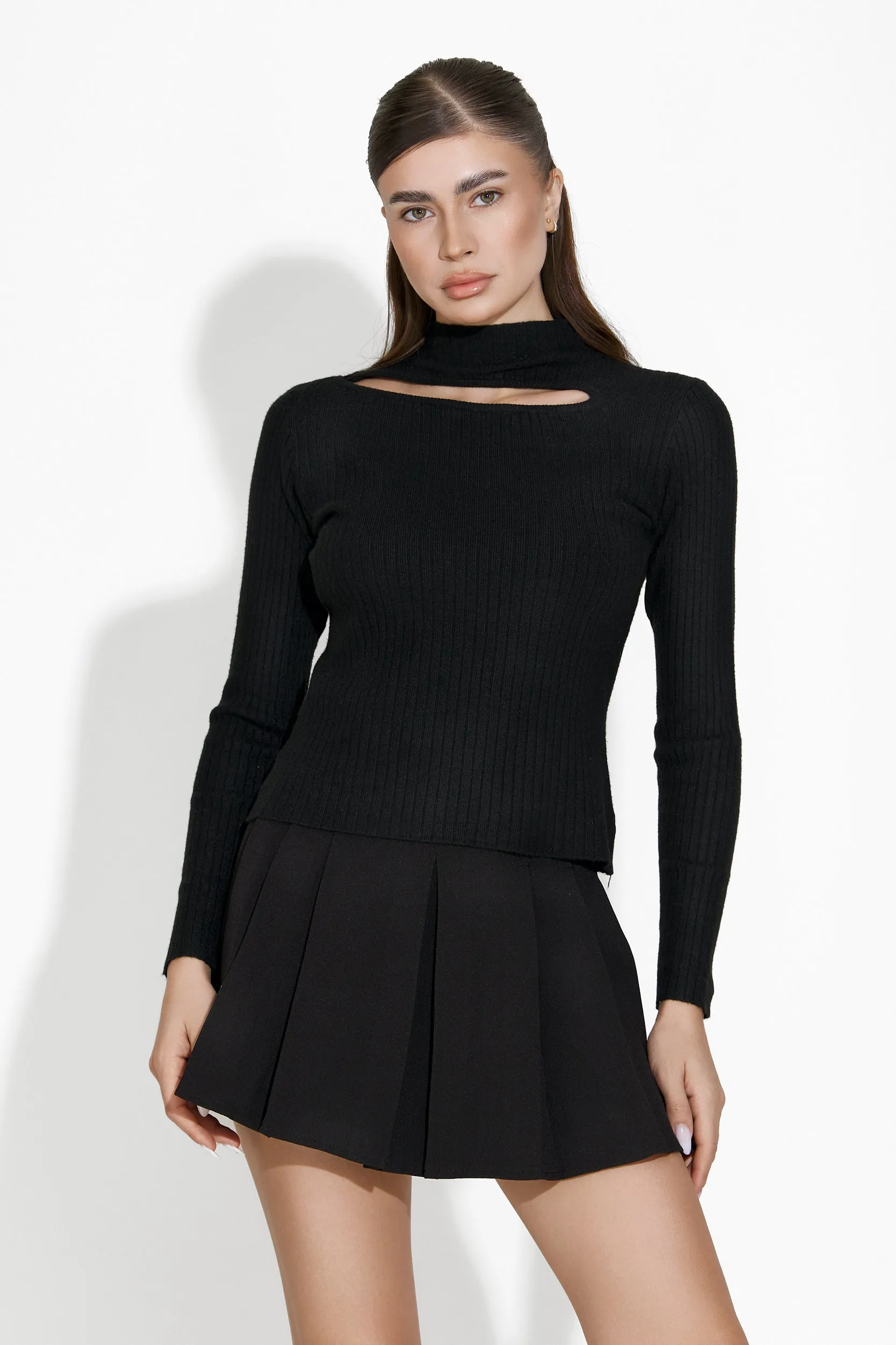 Fusta dama eleganta neagra Tanasie Bogas sold by bogas