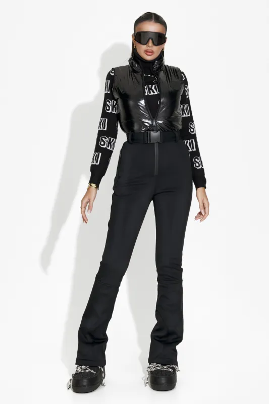 Salopeta ski casual neagra Palmyra Bogas sold by bogas