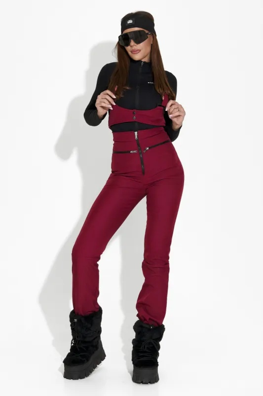 Pantaloni ski dama burgundy Glop Bogas sold by bogas