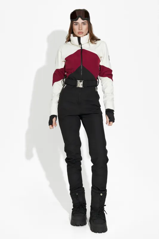 Salopeta ski casual burgundy negru Radika Bogas sold by bogas