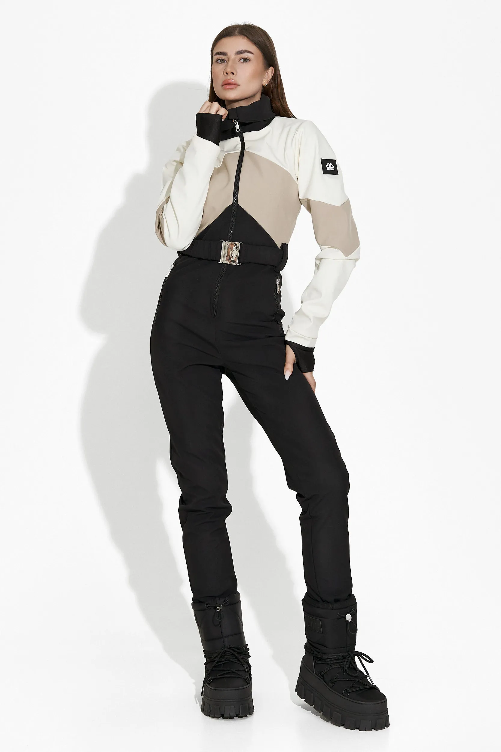 Salopeta ski casual bej negru Radika Bogas sold by bogas product image thumbnail 3