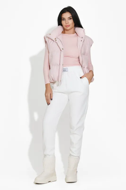 Pantaloni dama casual albi Zivina Bogas sold by bogas
