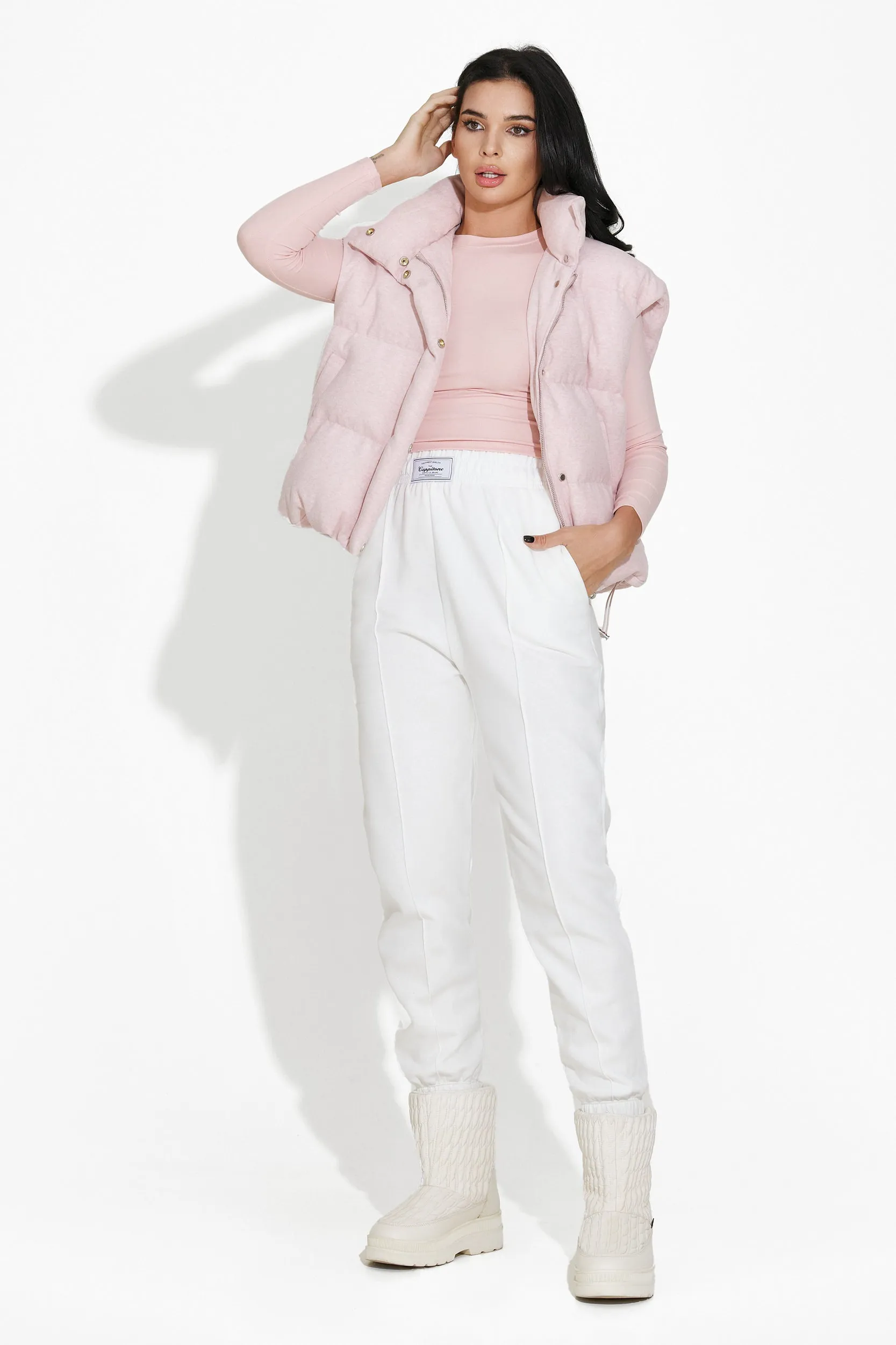 Pantaloni dama casual albi Zivina Bogas sold by bogas product image thumbnail 5