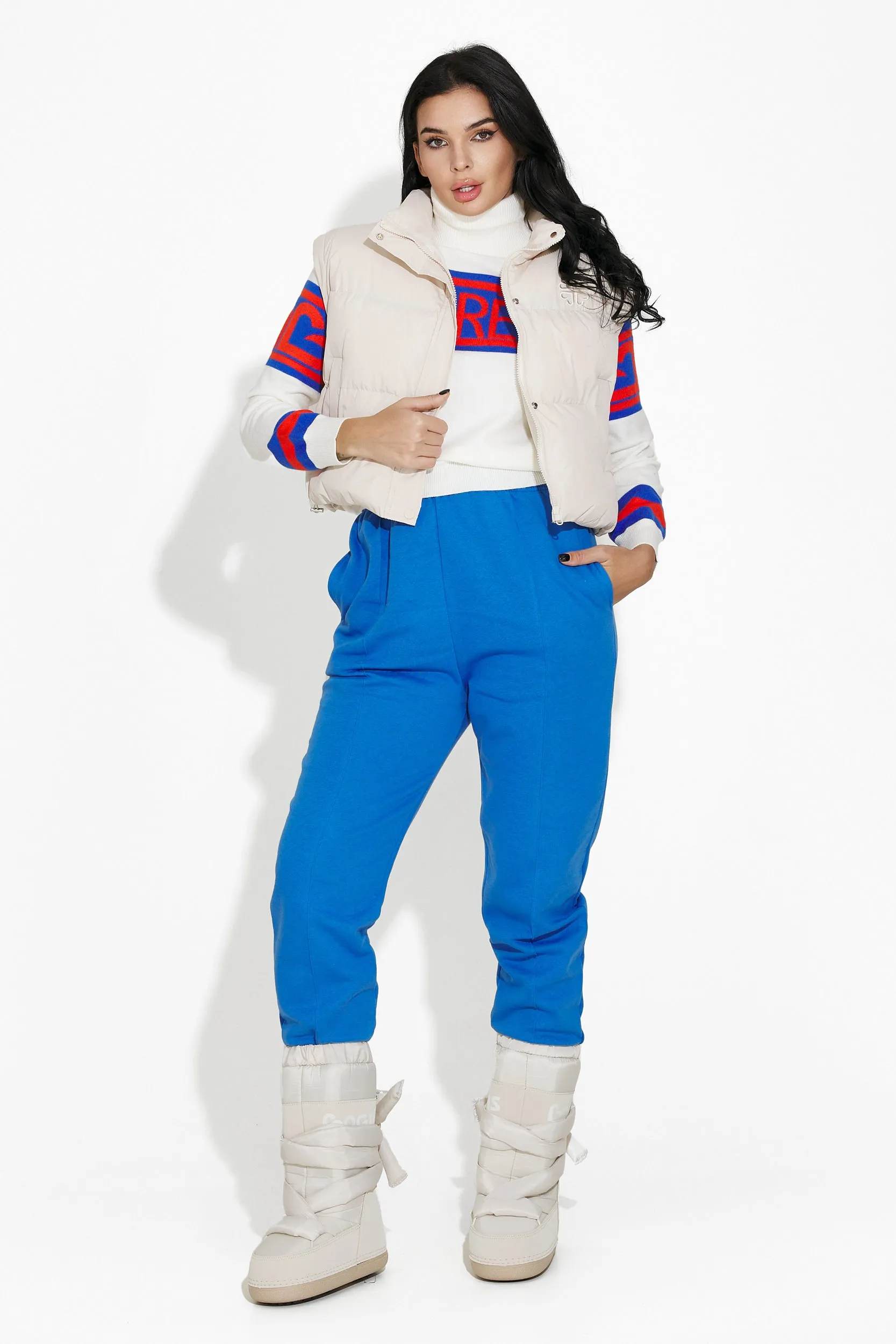 Pantaloni dama casual albastri Zivina Bogas sold by bogas product image thumbnail 4