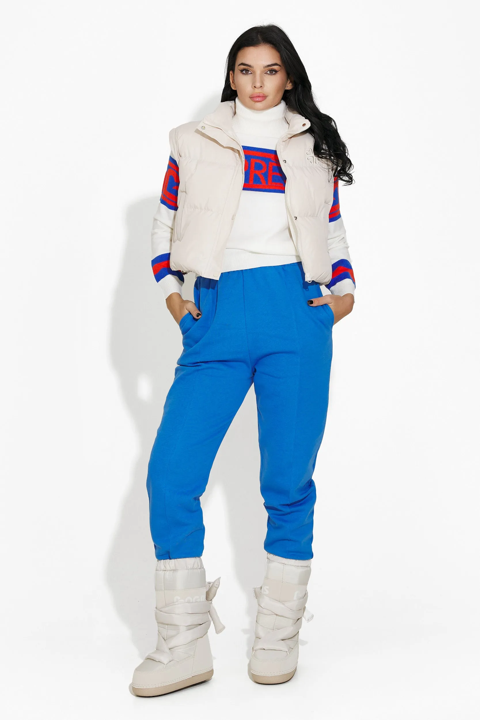 Pantaloni dama casual albastri Zivina Bogas sold by bogas product image thumbnail 2