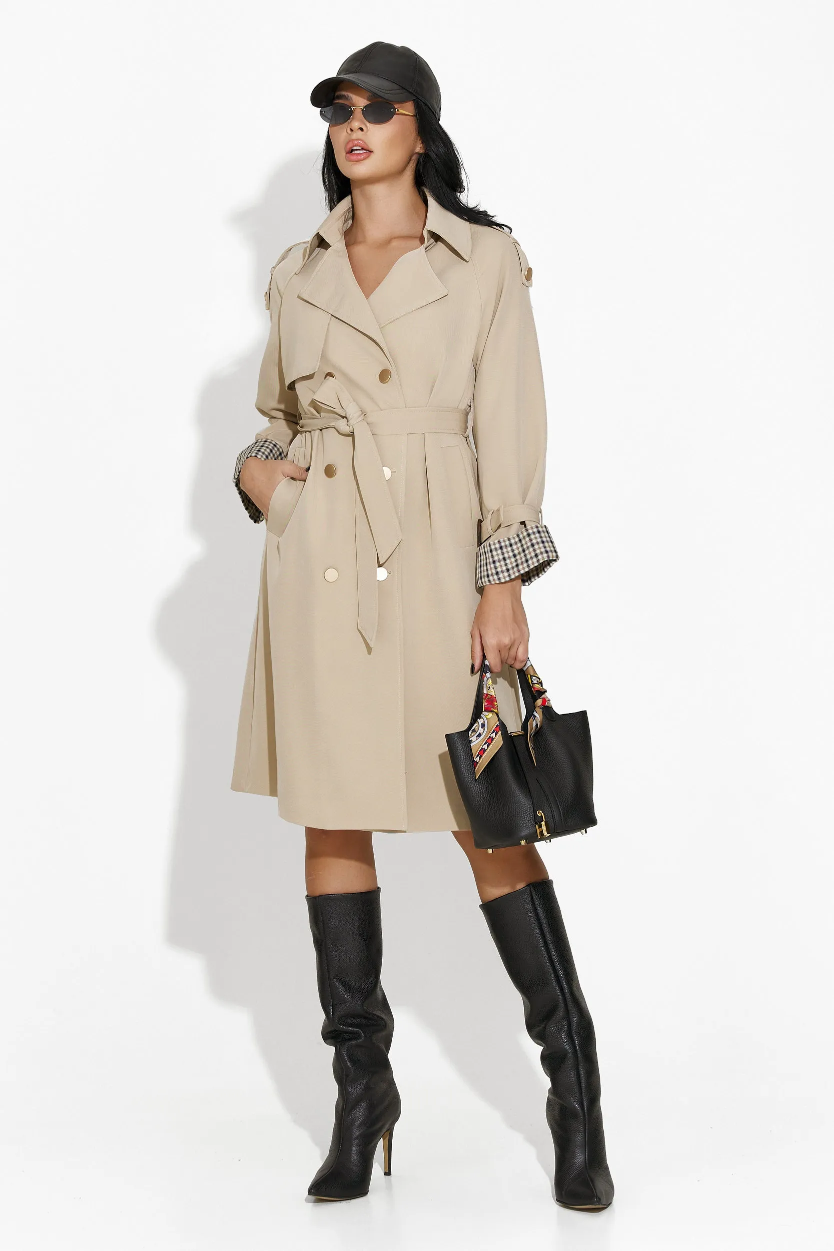 Palton dama elegant bej Lasonya Bogas sold by bogas product image thumbnail 2