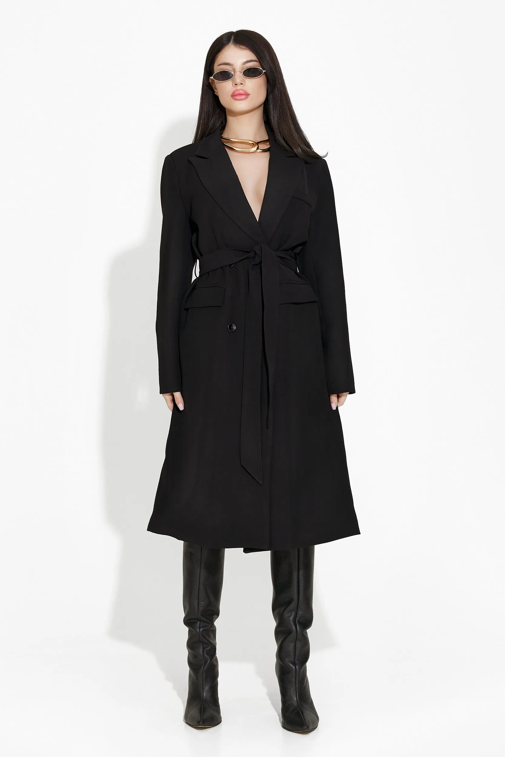 Palton dama elegant negru Katyana Bogas sold by bogas product image thumbnail 4