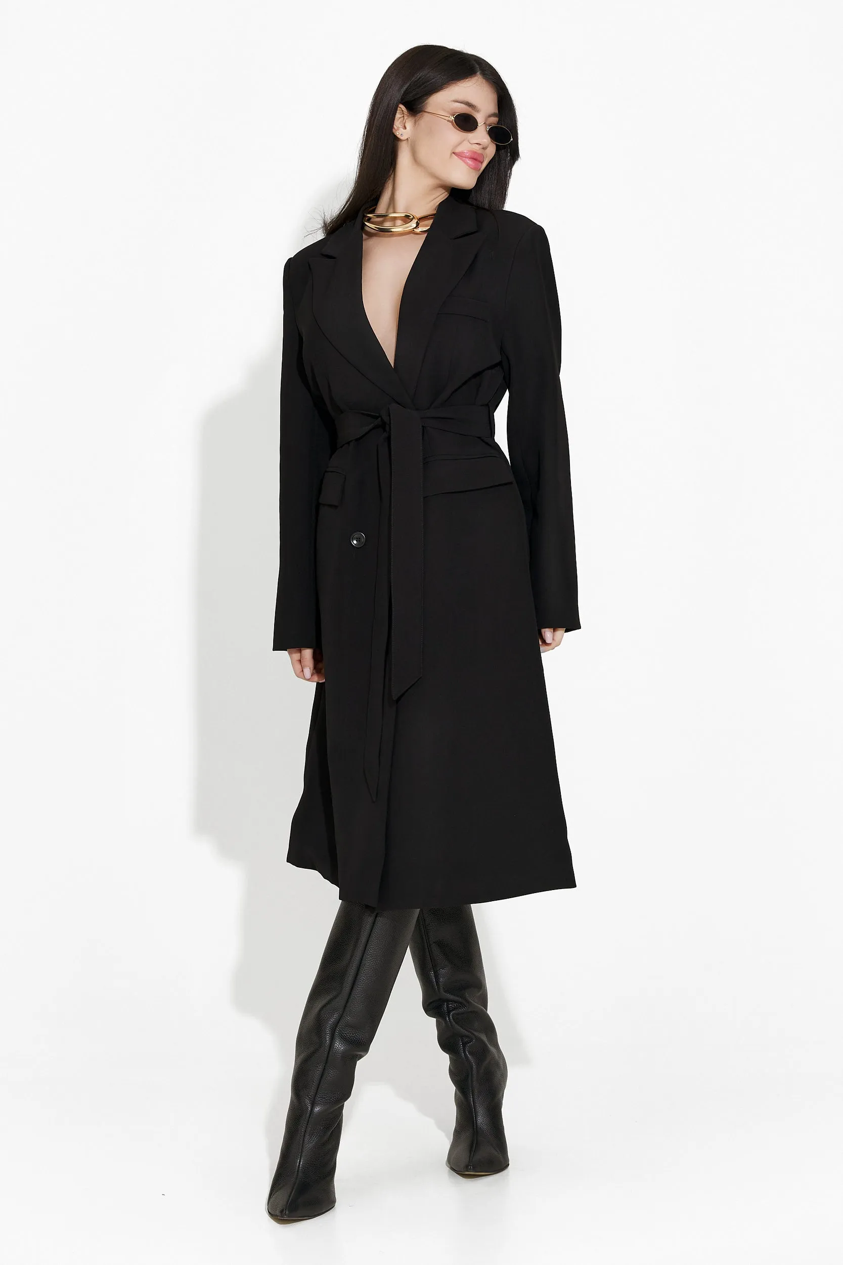 Palton dama elegant negru Katyana Bogas sold by bogas product image thumbnail 5