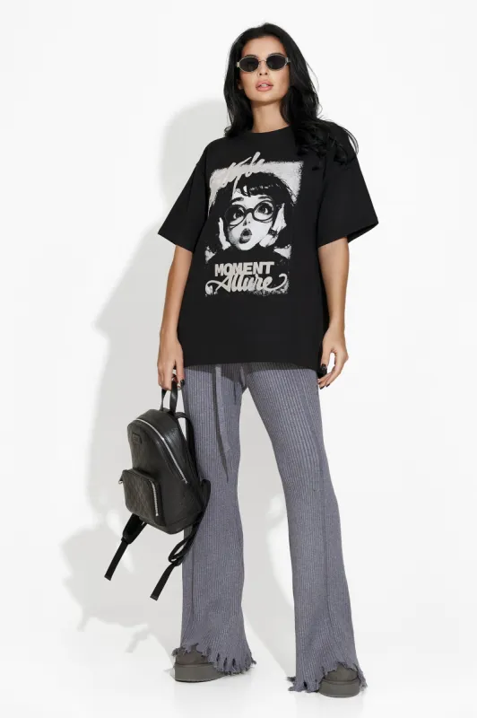 Pantaloni dama casual gri Lotie Bogas sold by bogas