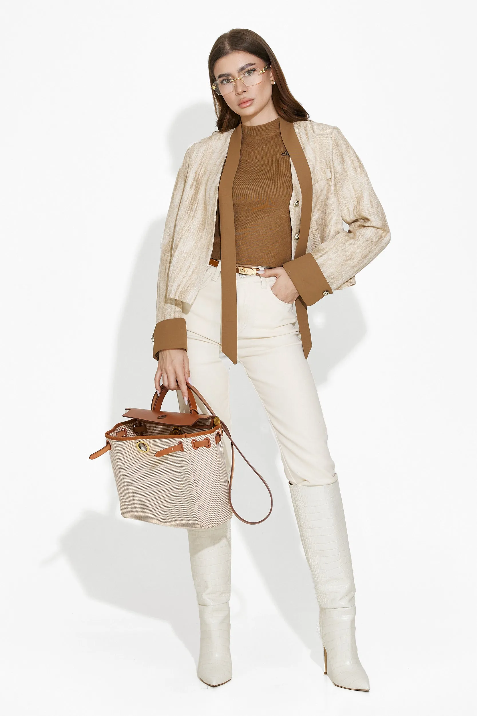 Sacou dama elegant maro Sudera Bogas sold by bogas product image thumbnail 3