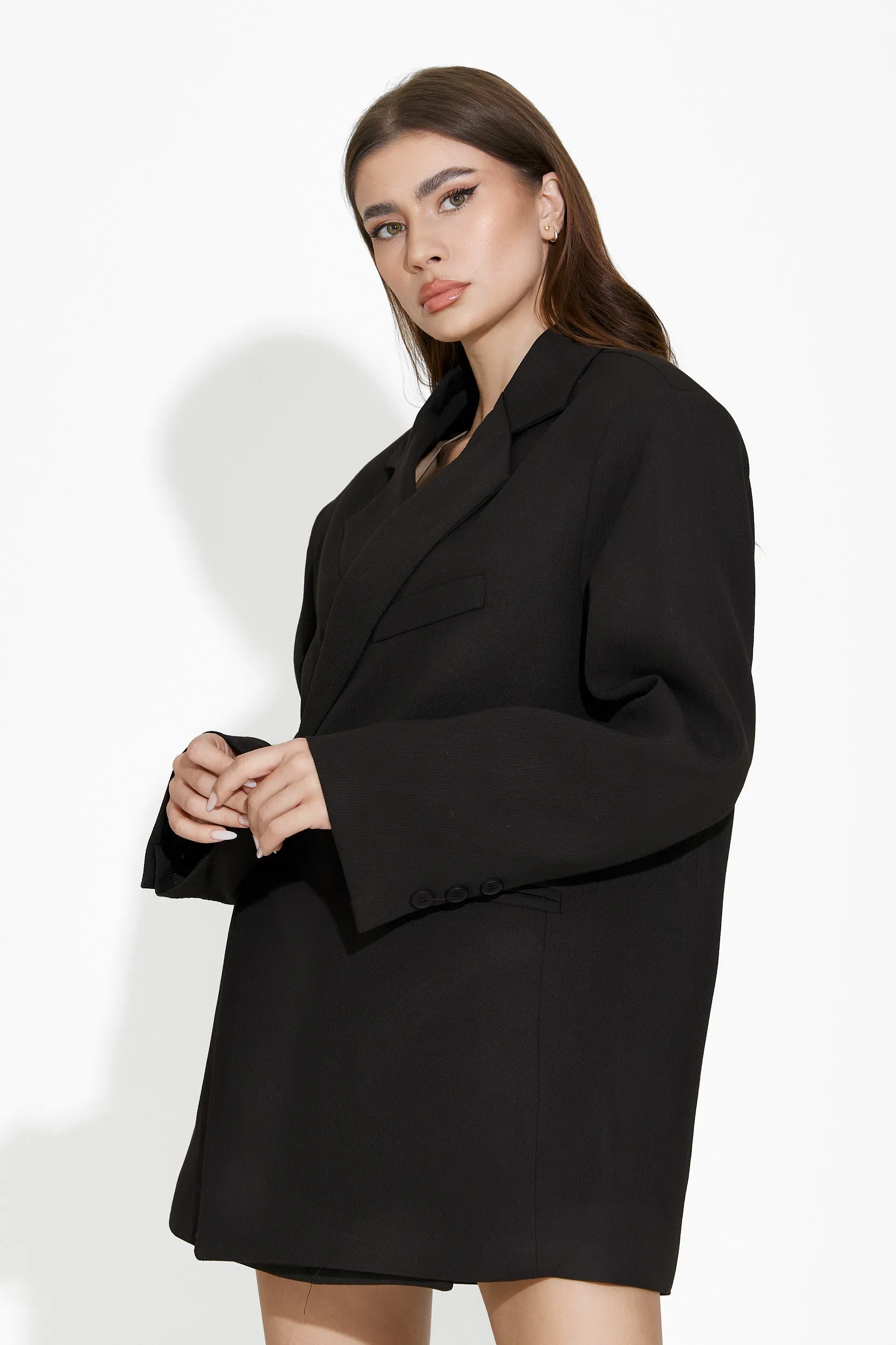 Sacou dama elegant negru Hazey Bogas sold by bogas product image thumbnail 5