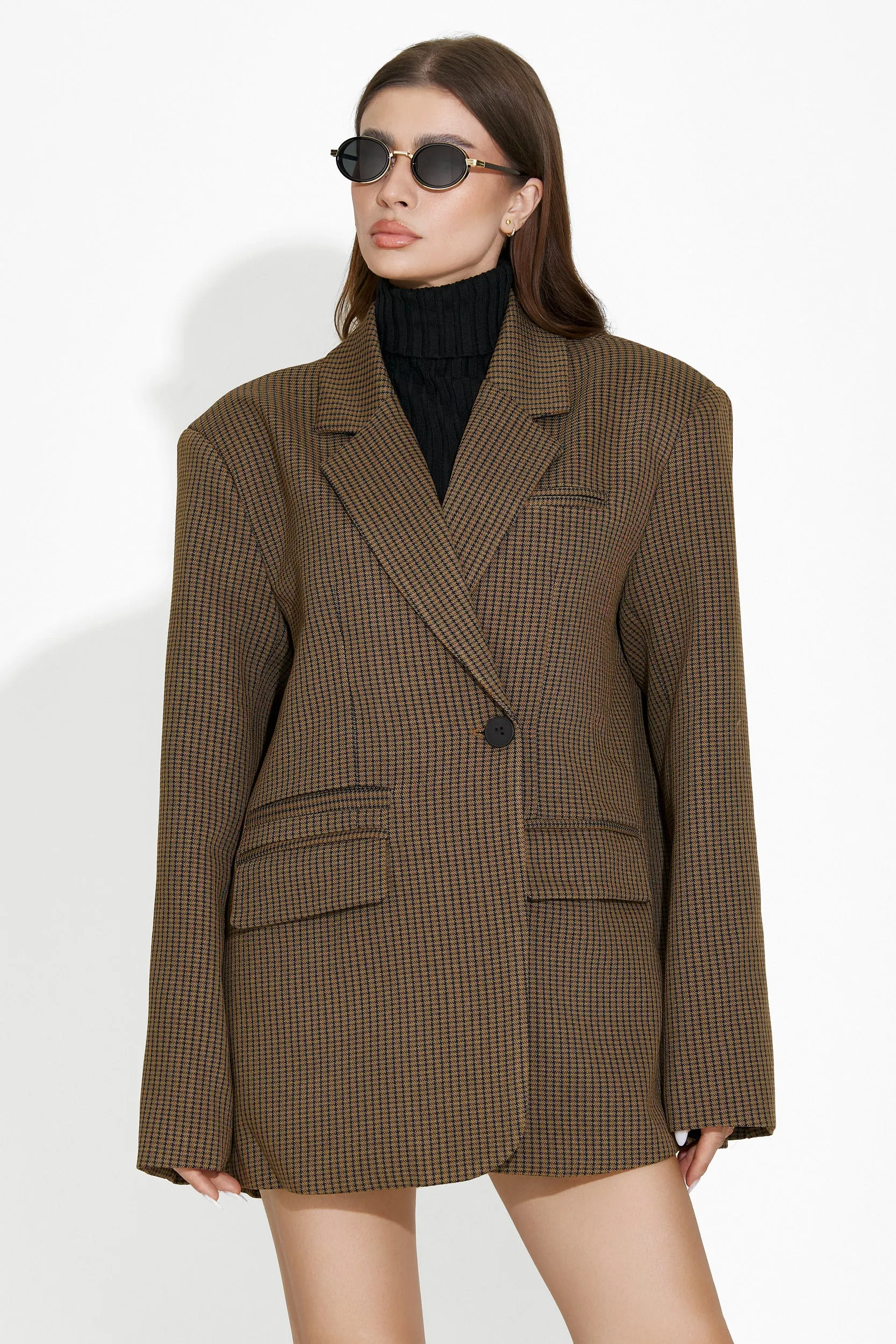 Sacou dama elegant maro Asreda Bogas sold by bogas