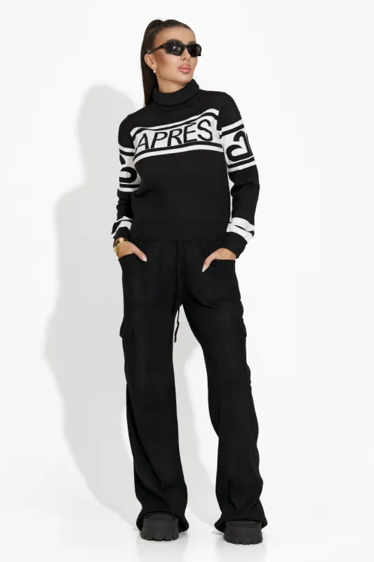 Pantaloni dama casual negri Asdena Bogas sold by bogas