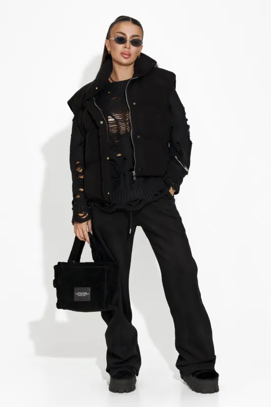 Pantaloni dama casual negri Manye Bogas sold by bogas