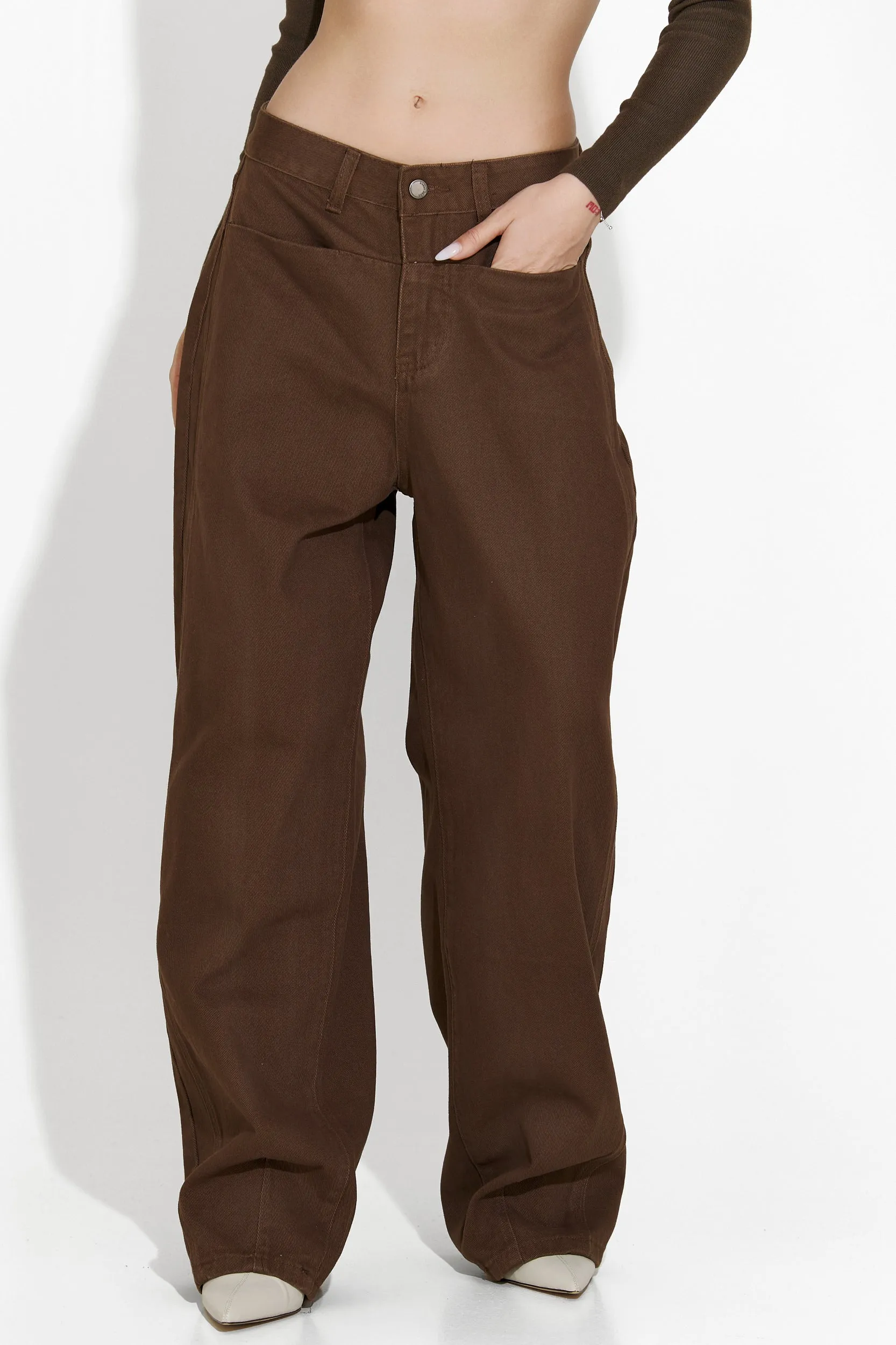 Blugi dama casual maro Jacklyn Bogas sold by bogas product image thumbnail 3