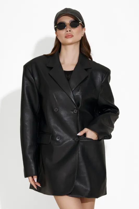 Sacou dama elegant negru Midisa Bogas sold by bogas