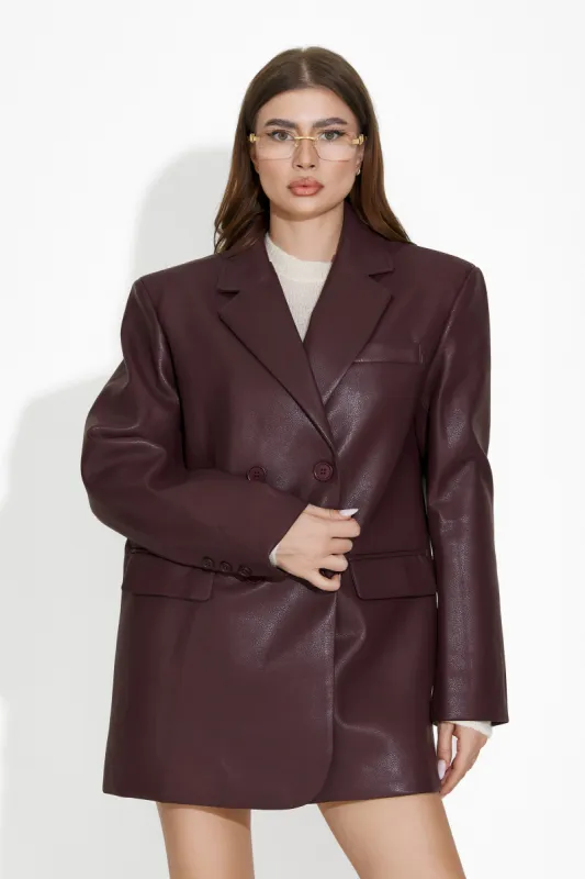 Sacou dama elegant burgundy Midisa Bogas sold by bogas