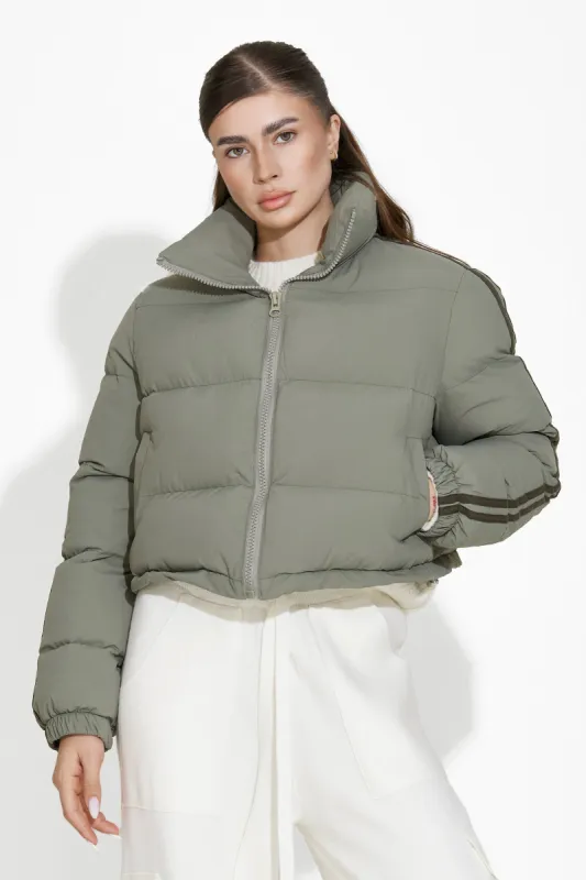 Geaca dama casual kaki Dalinda Bogas sold by bogas