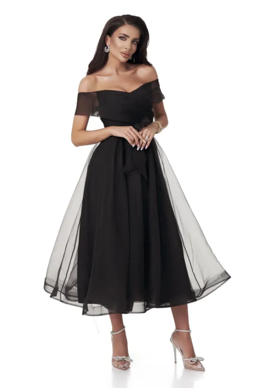 Rochie dama midi neagra Memphis Bogas sold by bogas