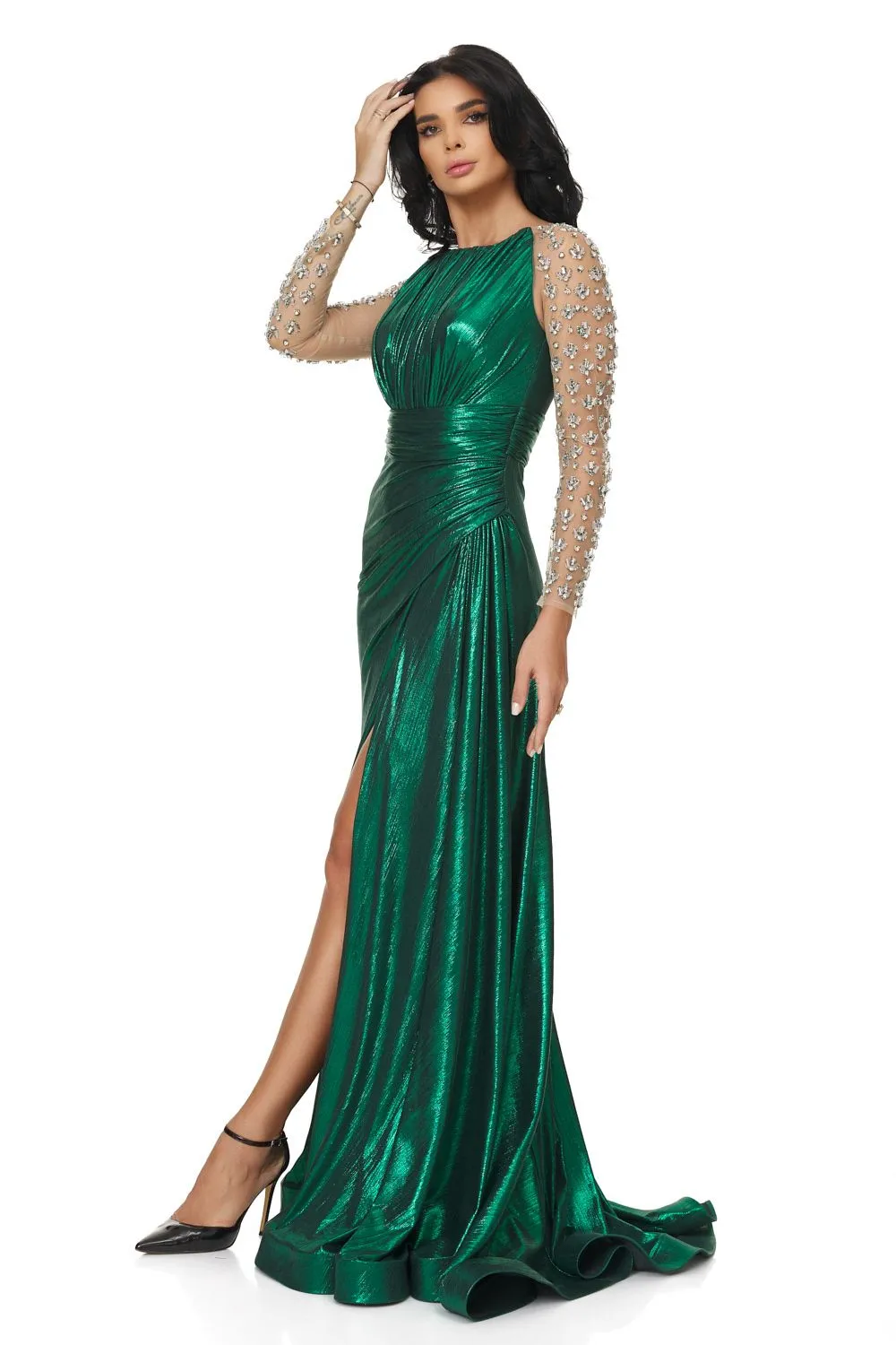 Rochie dama lunga verde Demesia Bogas sold by bogas product image thumbnail 5