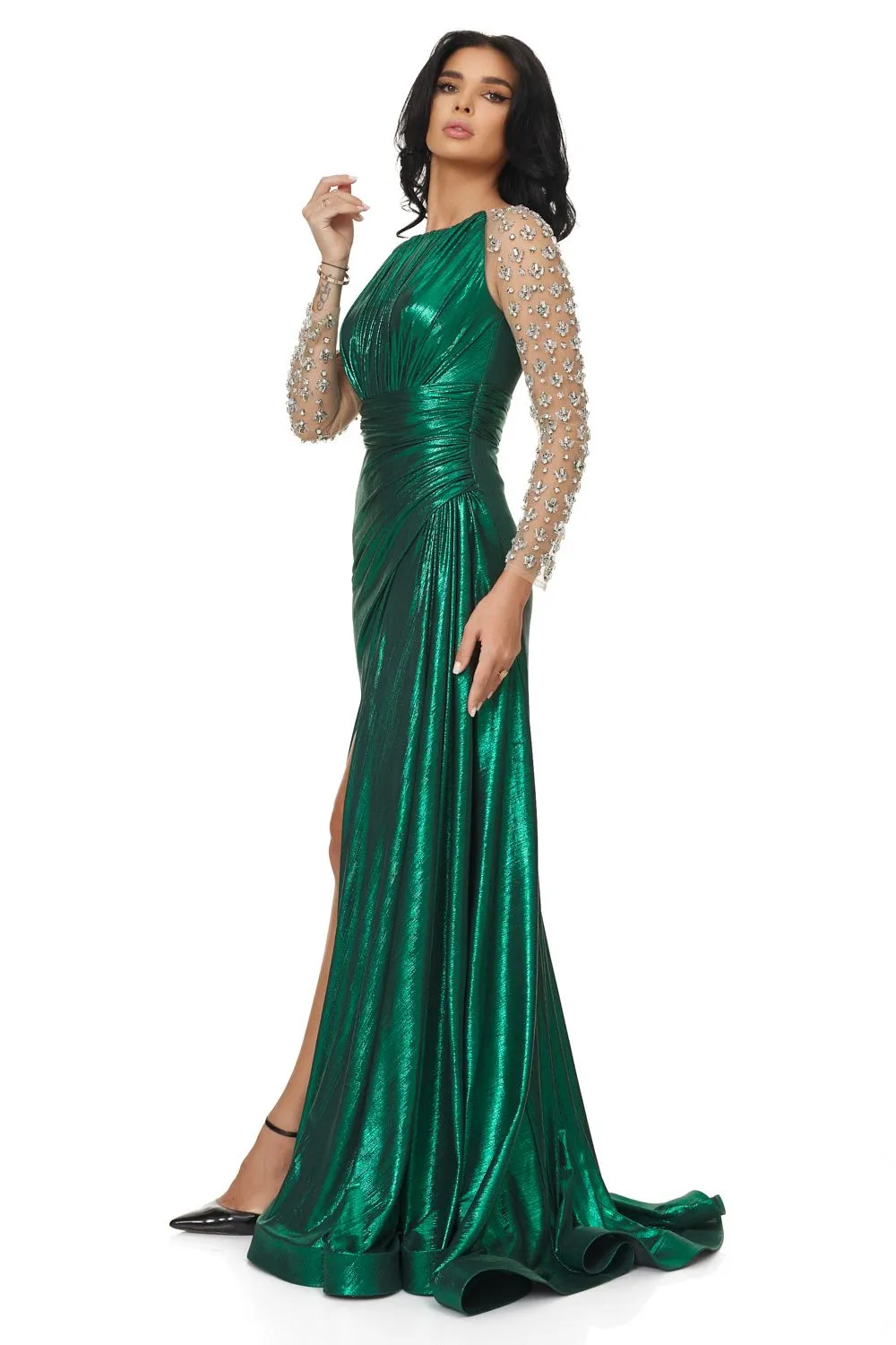 Rochie dama lunga verde Demesia Bogas sold by bogas product image thumbnail 4