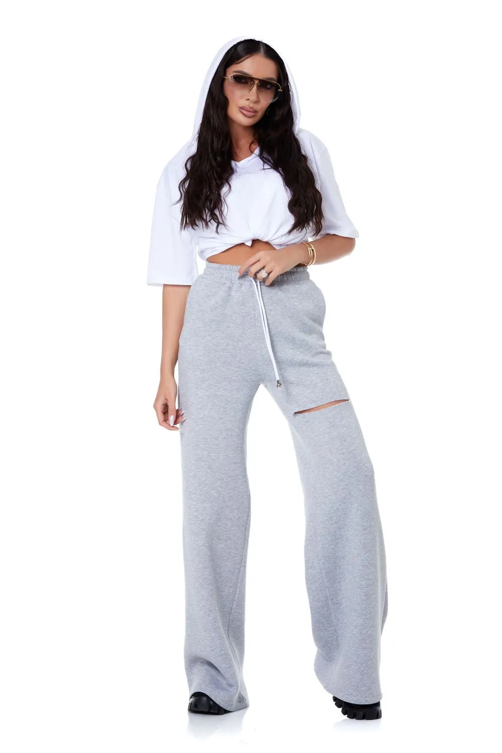 Pantaloni dama casual gri Sherlyn Bogas sold by bogas product image thumbnail 3