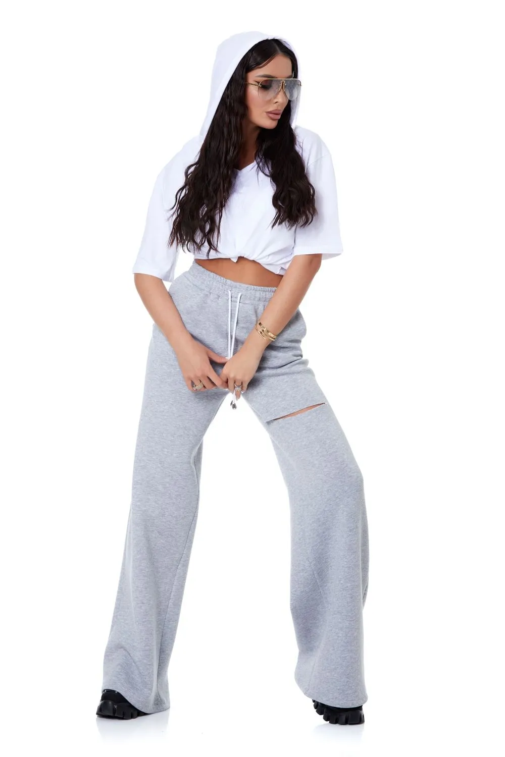 Pantaloni dama casual gri Sherlyn Bogas sold by bogas product image thumbnail 2