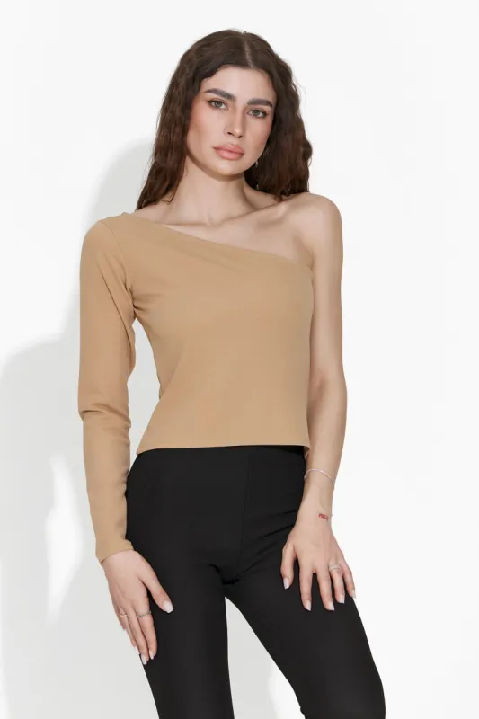 Bluza dama eleganta bej Vedette Bogas sold by bogas