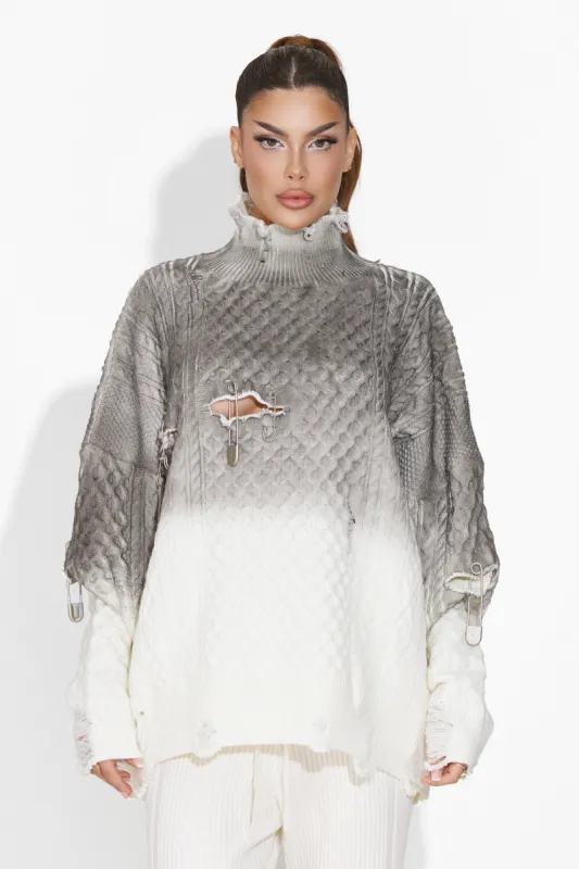 Pulover dama casual alb Deara Bogas sold by bogas