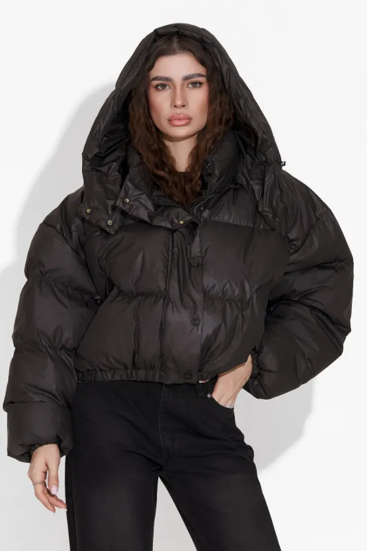 Geaca dama casual neagra Mistiq Bogas sold by bogas