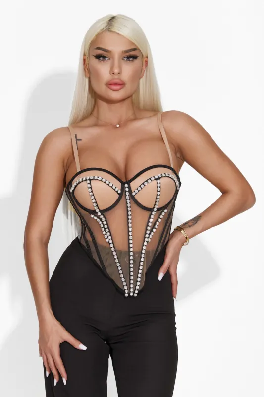 Corset dama elegant bej Hajala Bogas sold by bogas