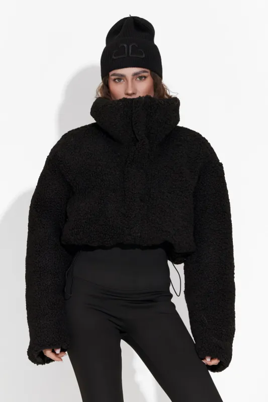 Geaca dama 2 fete neagra Azaela Bogas sold by bogas