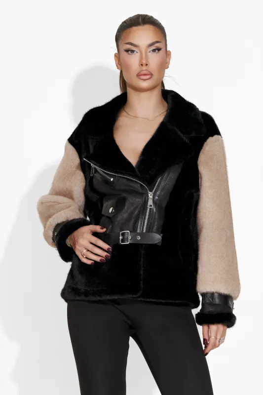 Geaca dama casual maro Orieta Bogas sold by bogas