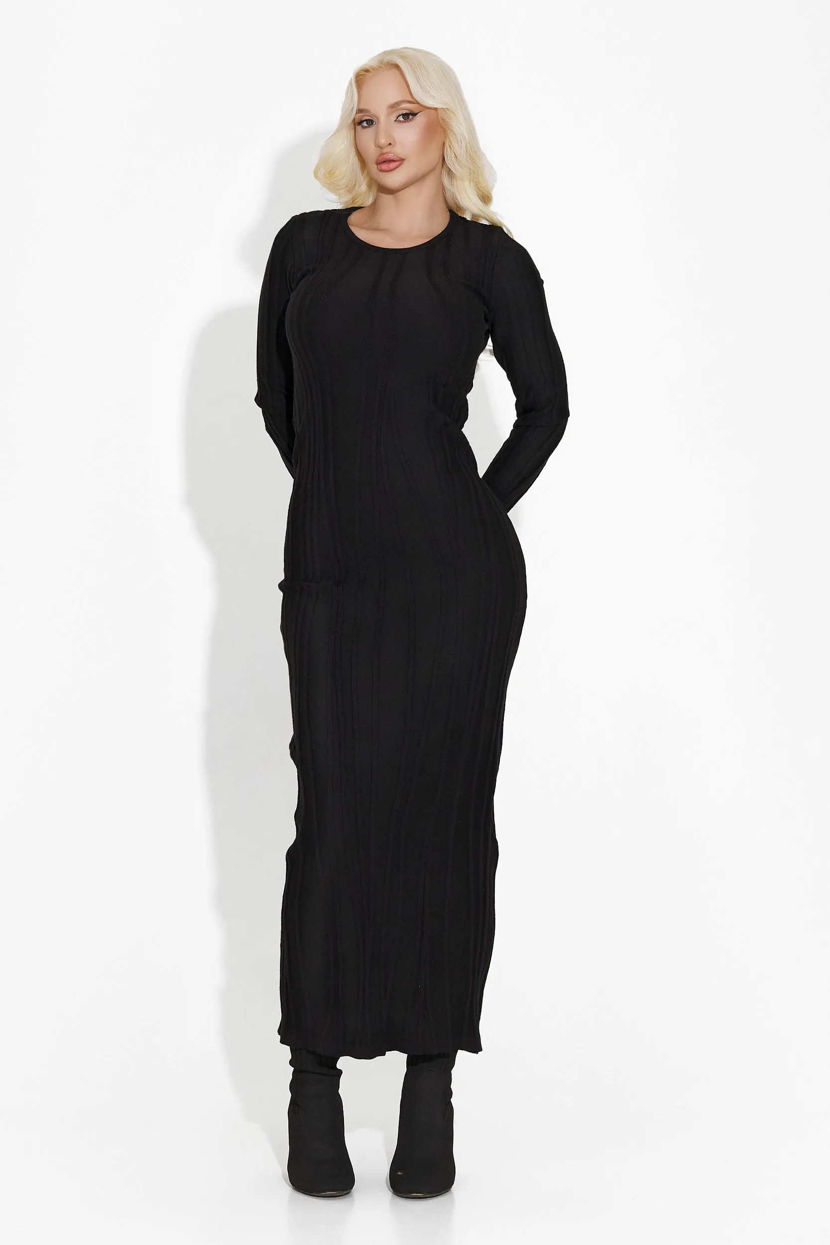 Rochie dama lunga neagra Zarsa Bogas sold by bogas product image thumbnail 3