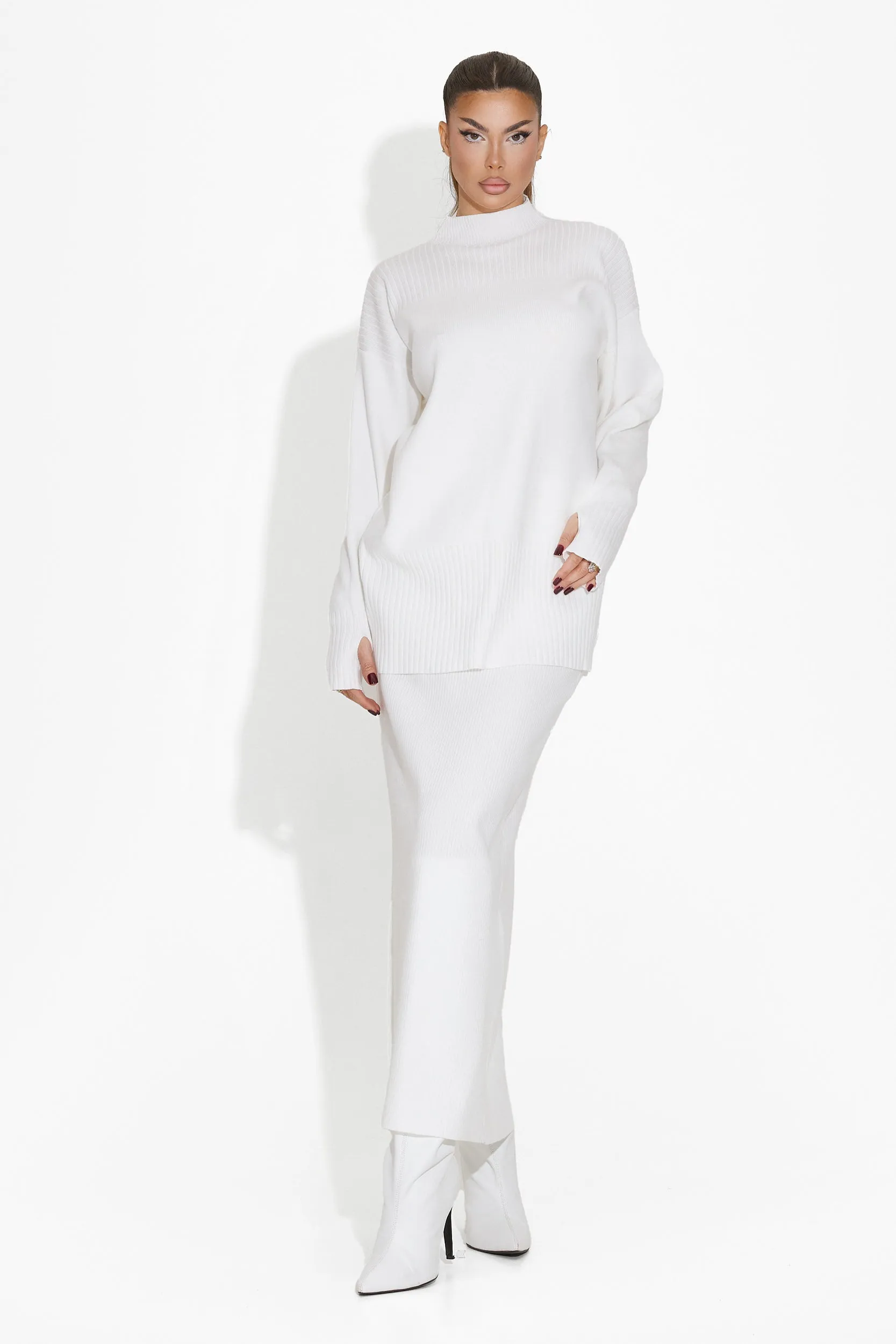 Compleu cu fusta dama alb Zekera Bogas sold by bogas product image thumbnail 3