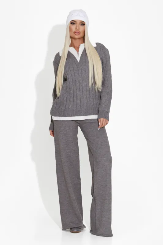 Compleu dama casual gri Alindia Bogas sold by bogas