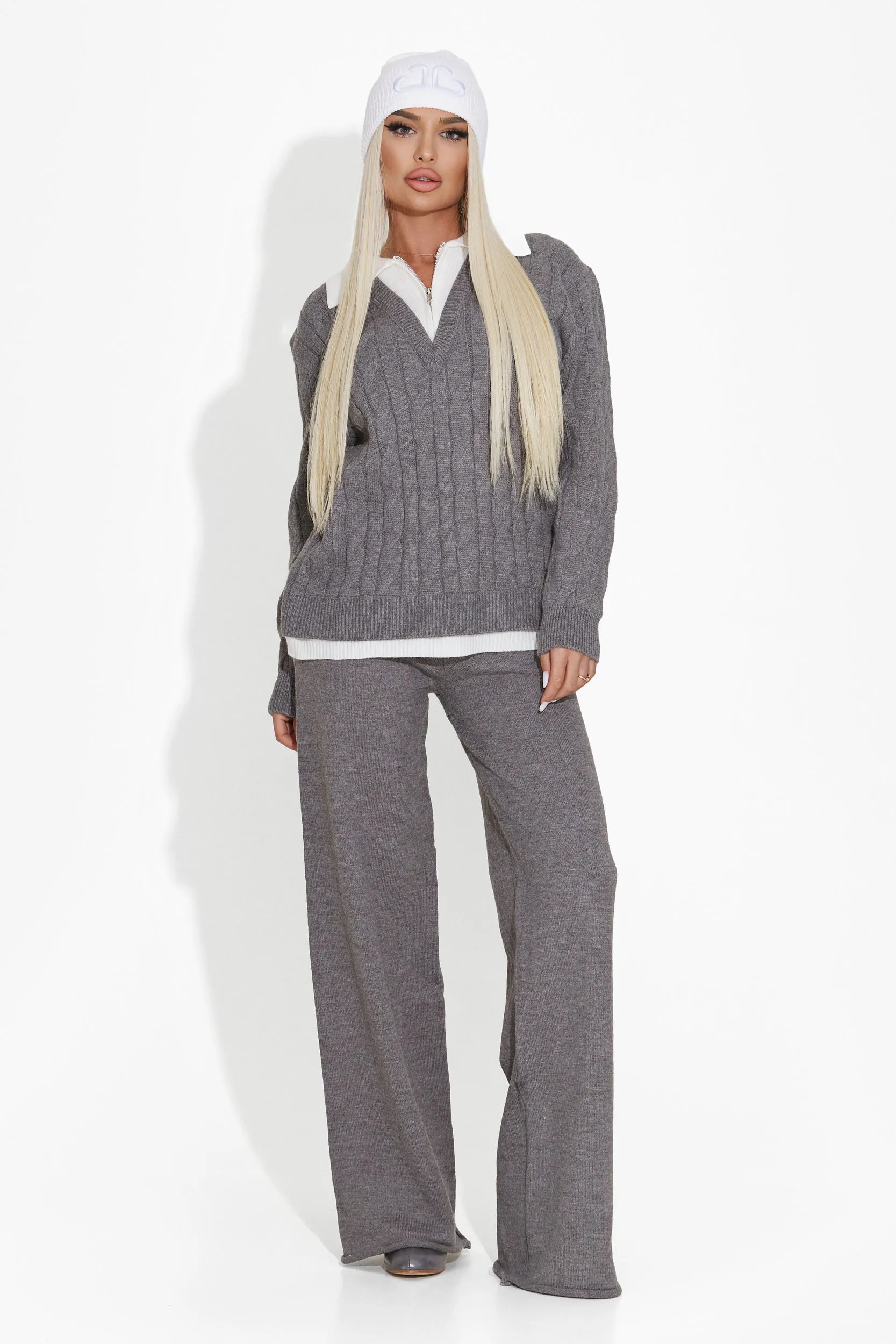 Compleu dama casual gri Alindia Bogas sold by bogas