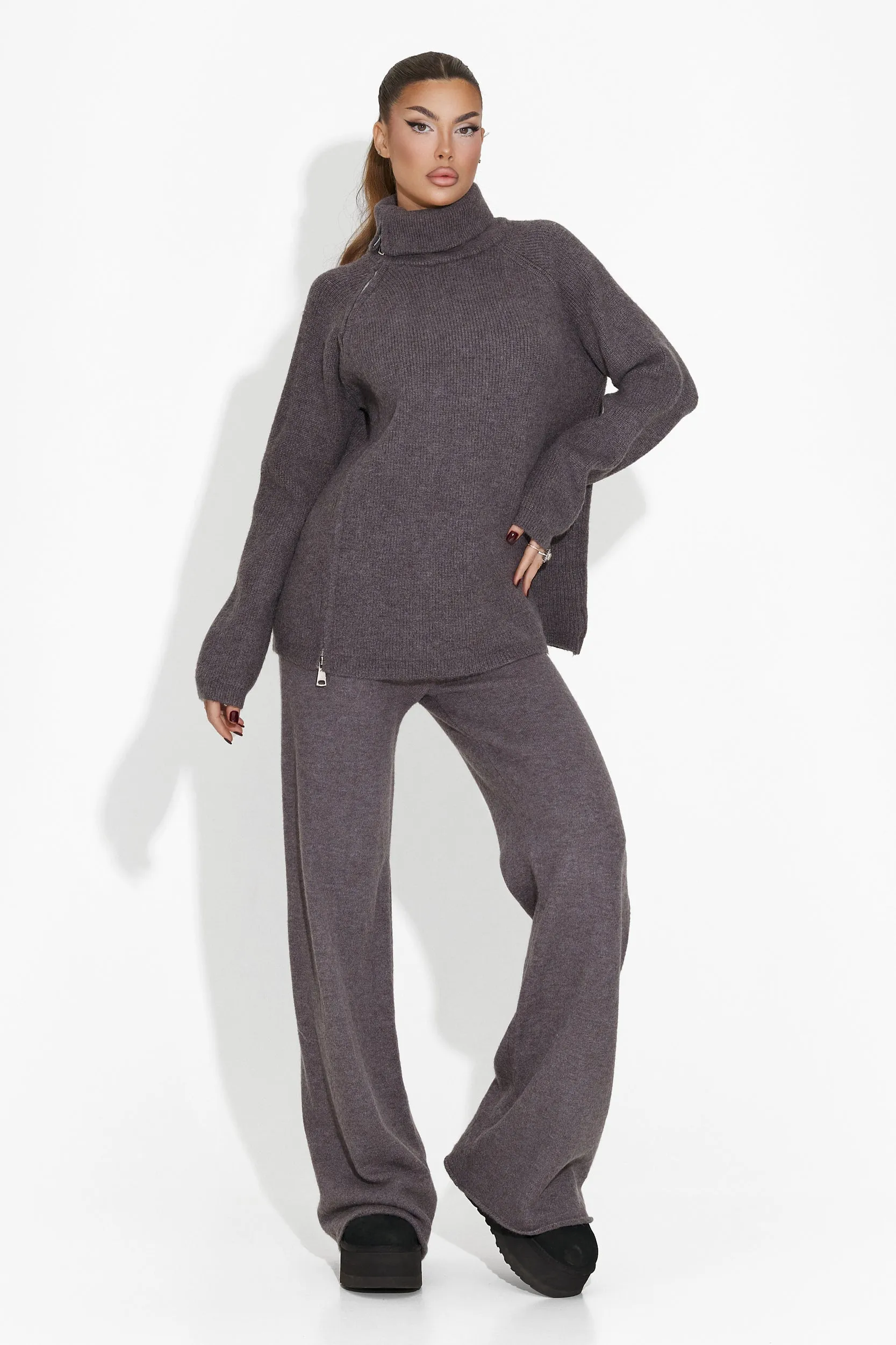 Compleu dama casual gri Jordia Bogas sold by bogas product image thumbnail 4