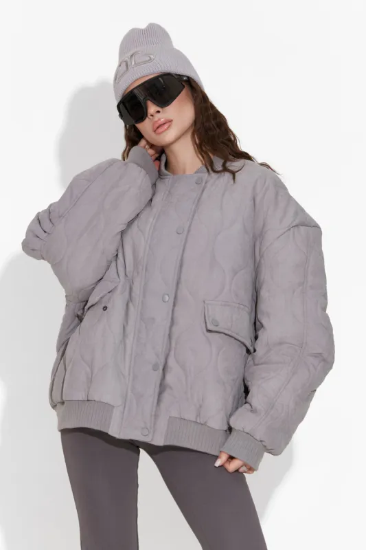 Geaca dama casual gri Winfrey Bogas sold by bogas