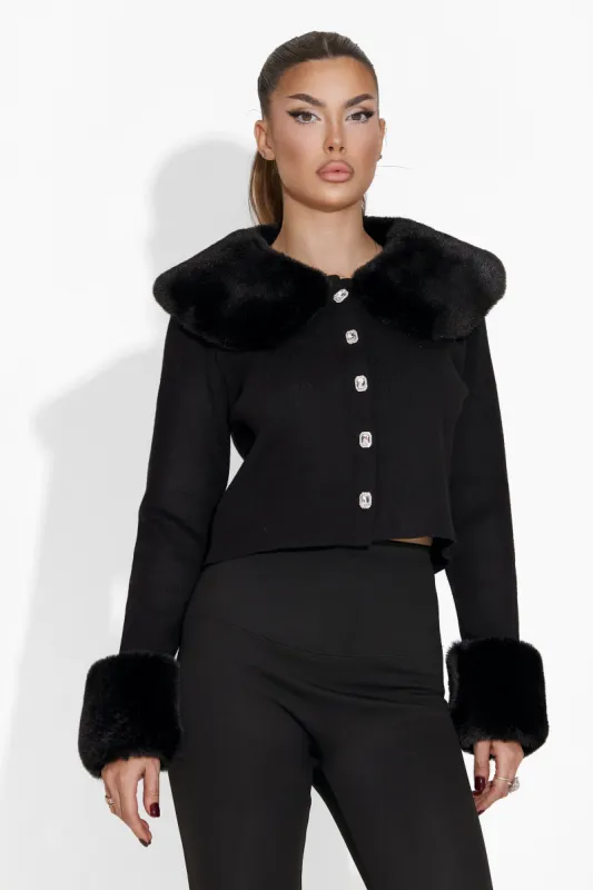 Pulover dama elegant negru Adele Bogas sold by bogas