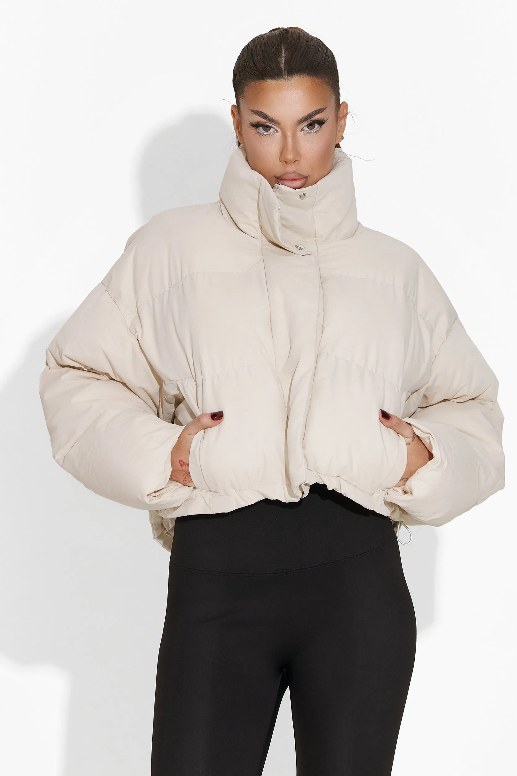 Geaca dama casual bej Astrid Bogas sold by bogas